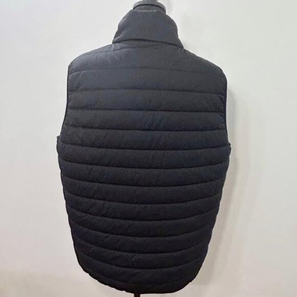 New Balance Mens Vest Quilted Comfort Black Puffer Full Zip with Pockets Sz M - Picture 3 of 8